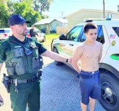 Jayden Rodriguez, 15, was arrested late Monday morning after he earlier swerved toward a Columbia County deputy while driving a pickup. (COURTESY CCSO)