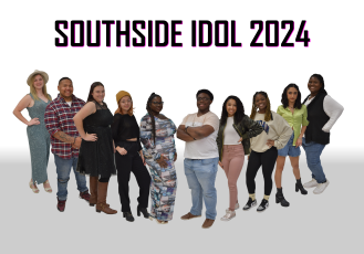 Competing for the Southside Idol title Saturday are Amberlyn Faulstich (from left), Jayden Burch, Elizabeth Gould, Allyson Matheny, Willie Mae Wallker, D’Khari Jernigan, Jaleiah Burch, Laelah Scippio, Arianna Flores and Cailiana Mobley. (COURTESY)