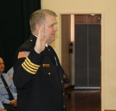 Dwight Boozer, who was sworn in as the Lake City assistant fire chief in May 2022, passed away Wednesday after a battle with cancer. (FILE)