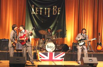 ‘Let it Be: The Beatles Tribute’ band will perform Friday night at the Levy Performing Arts Center on the Florida Gateway College campus. (COURTESY)
