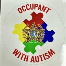 The Suwanne County Sheriff’s Office has created an autism vehicle decal program to provide special decals to alert authorities that someone with autism is in the vehicle to help create smoother interactions. (COURTESY SCSO)