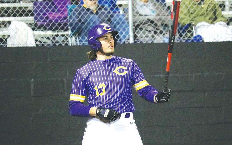 Columbia baseball player Lance Minson steps into the batter's box during the Tigers' Purple & Gold game on Feb. 7. (FILE)