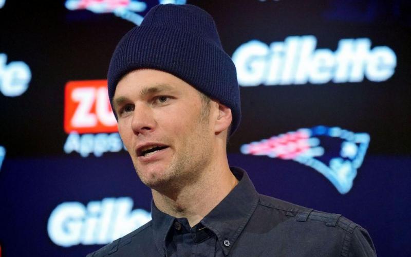 Tom Brady talks with the media after a New England Patriots loss to the Tennessee Titans at Gillette Stadium in Foxborough, Massachusetts. (DAVID BUTLER II/USA TODAY Sports)