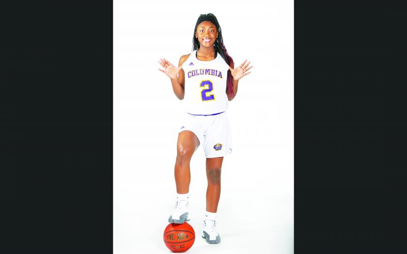 Na'Haviya Paxton led the county in points, rebounds and assists to lead Columbia back to the playoffs. (JEN CHASTEEN/Special to the Reporter)