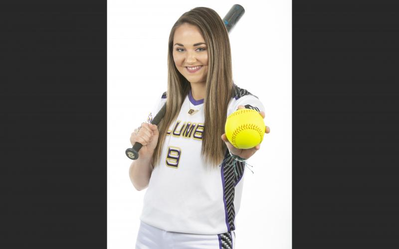 Columbia softball player Lucy Giebeig was hitting .520 with team-highs of 14 RBIs and four triples, in addition to 10 runs scored, when her senior season was cut short due to covid-19. (JEN CHASTEEN/Special to the Reporter)