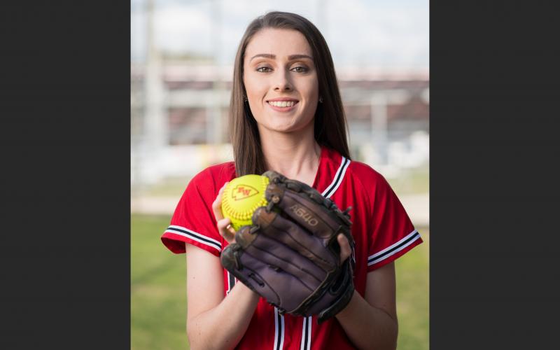 Fort White softball player Jordan Feagle was hitting .263 with four RBIs and four runs scored when her senior season was cut short due to covid-19. (COURTESY)