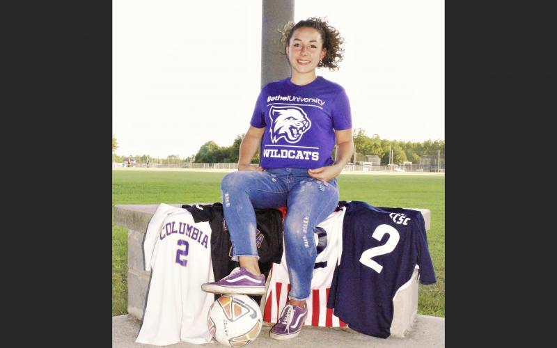 Columbia midfielder Ember Russell-Martinez is headed to play collegiately at Bethel University. (COURTESY)