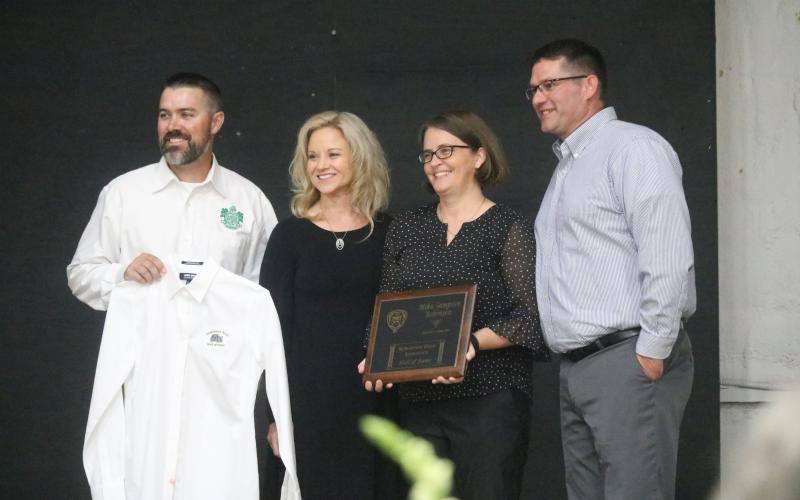 Former four-sport Suwannee athlete Mika Sampson Robinson was inducted into the school's Hall of Fame. (JAMIE WACHTER/Lake City Reporter)