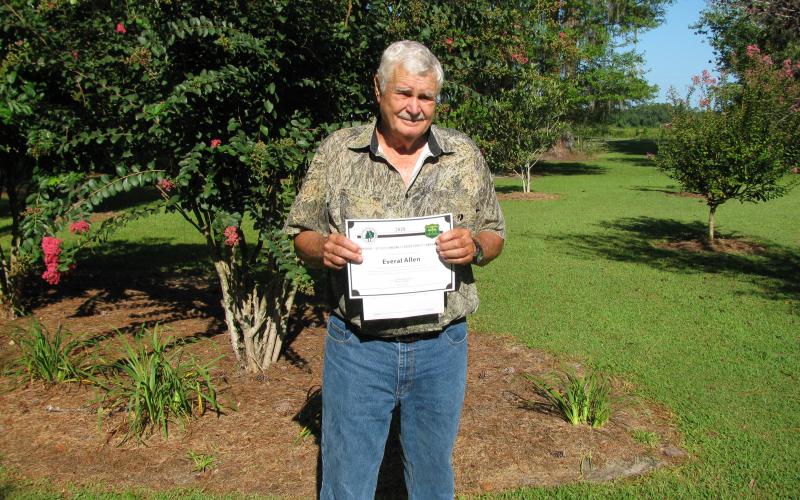 Everal Allen was honored by the Florida Forest Service for his forest management practices, public outreach and conservation efforts. (COURTESY)
