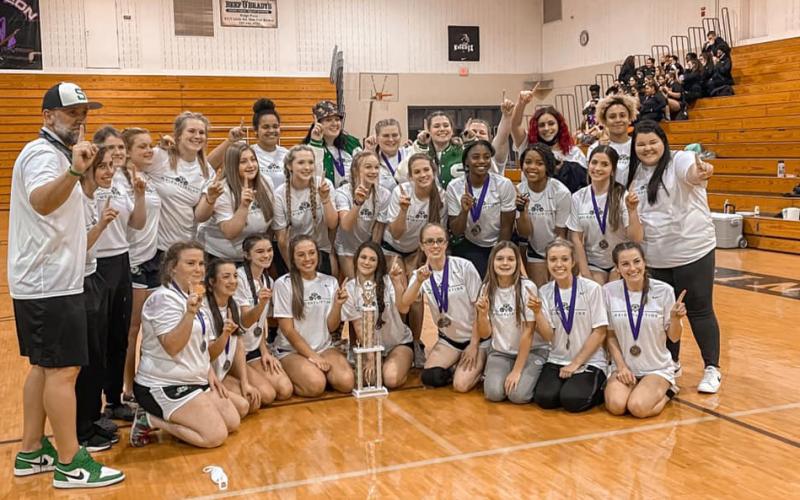 Suwannee's girls weightlifting team won the Disparti Invitational at River Ridge High School on Friday. (COURTESY)