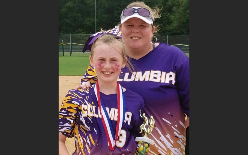 Cindy Dansby is pictured with her daughter, Anna, during their time with Columbia All-Stars. (COURTESY)
