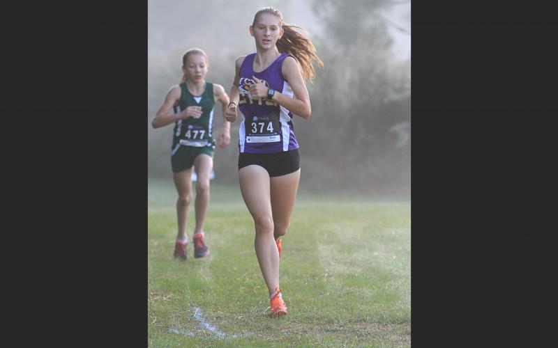 Columbia runner Audrey Fender won the girls race at the Suwannee Invitational on Saturday. (PAUL BUCHANAN/Special to the Reporter)