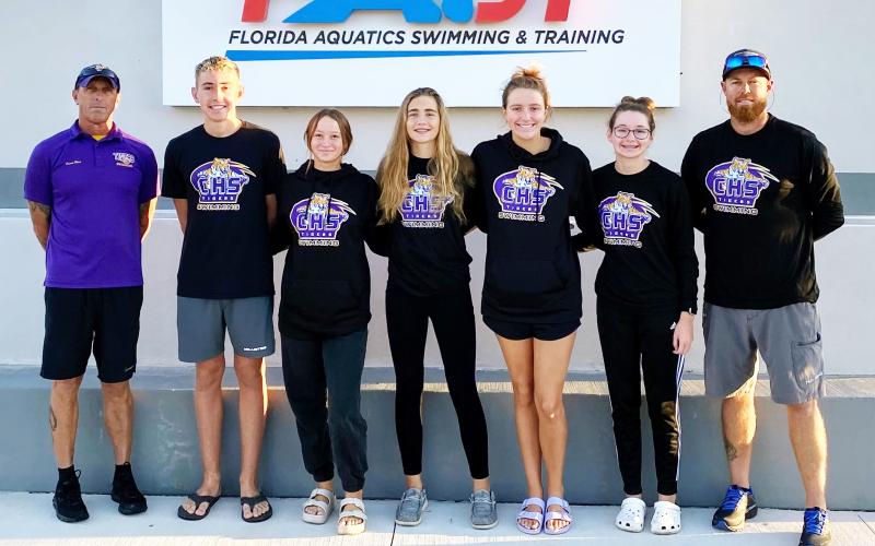 Columbia's swim team competed at the Region 1-3A meet on Wednesday. (COURTESY)