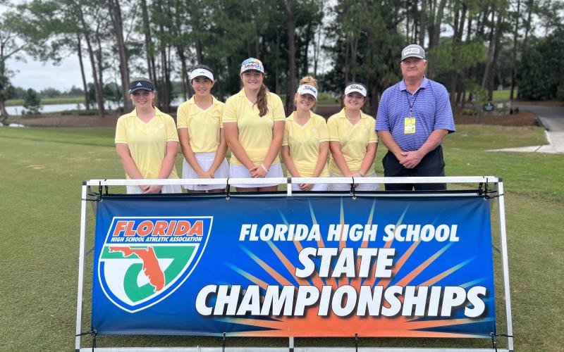 Columbia’s girls golf team placed sixth at the Class 2A state tournament on Wednesday at Mission Inn Resort & Club in Howey-On-The-Hills. (COURTESY)