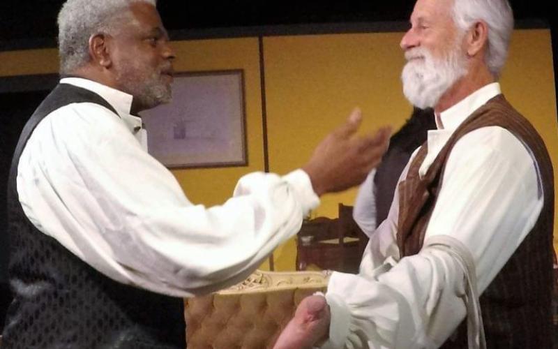 E. Stanley Richardson (left) will portray Frederick Douglass in the Feb. 3 performance alongside Shamrock McShane as Captain John Brown. (COURTESY)