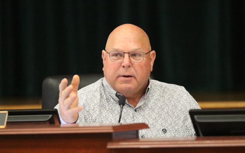 Rocky Ford, the Columbia County Commission chairman, said a workshop was needed quickly to help meet the timeline for concerns to be filed on the proposed flood maps. (JAMIE WACHTER/Lake City Reporter)