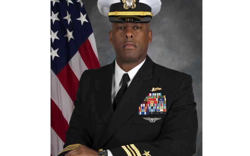 Lt. Cmdr. Gregory J. Royal Sr. credits his upbringing in Live Oak to his 30-year successful Naval career. (COURTESY)
