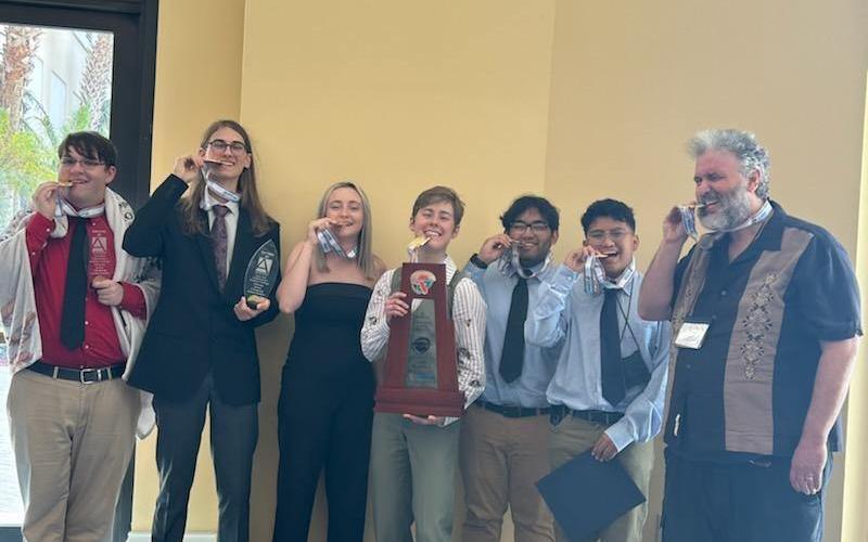The Columbia academic team won its second state title last weekend, completing an undefeated state tournament run. (COURTESY)