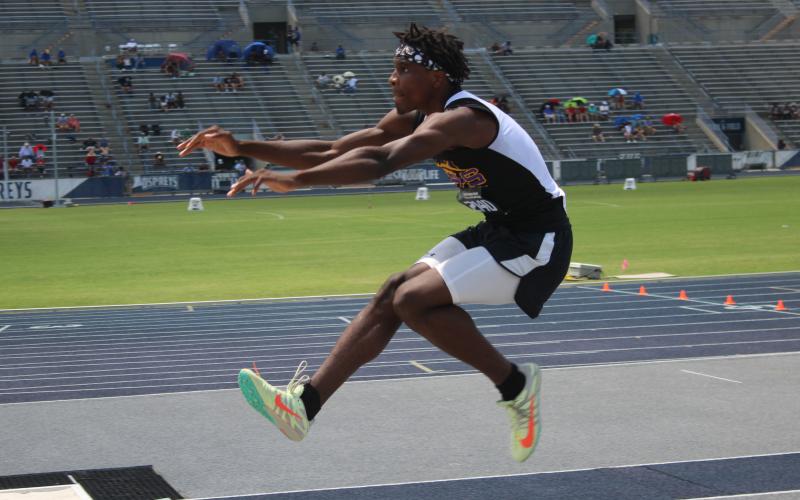 Columbia'sSeth Stockton earned redemption  with state title in triple jump. (FILE)
