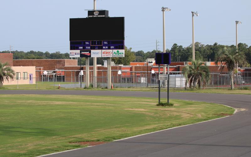 The installment of the new track at Tiger Stadium is sill ongoing, prompting the Preseason Classic between Columbia and Suwannee to be moved to Langford Stadium on Aug. 18. (JORDAN KROEGER/Lake City Reporter)