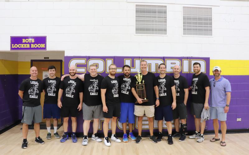 The Legal Eagles team consisting of those working at the Columbia County Courthouse won the Boots and Badges charity basketball tournament Saturday. (COURTESY COLUMBIA COUNTY SHERIFF’S OFFICE)