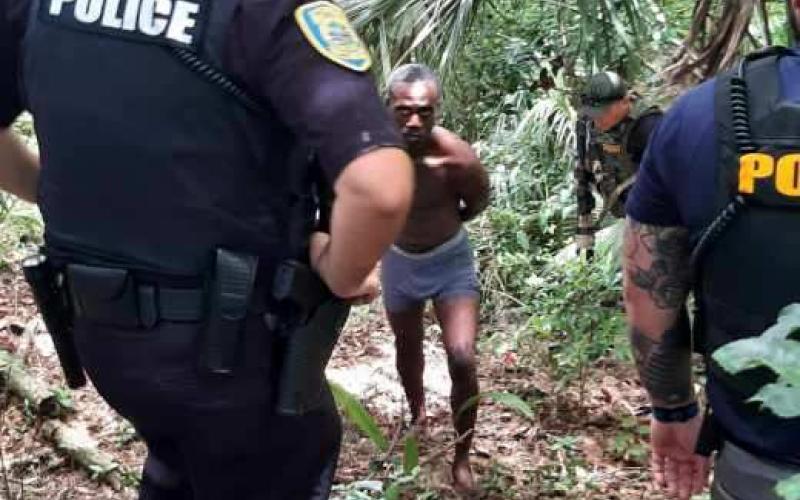 Eric McKenzie, who escaped from the work release center Monday afternoon, was captured in the wooded area near there within an hour. (COURTESY)