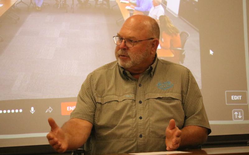 Columbia County Commissioner Rocky Ford said the North Florida Regional Utilities advisory committee, which had previously met informally, has established that the four counties are interested in working together on utility needs. (JAMIE WACHTER/Lake City Reporter)