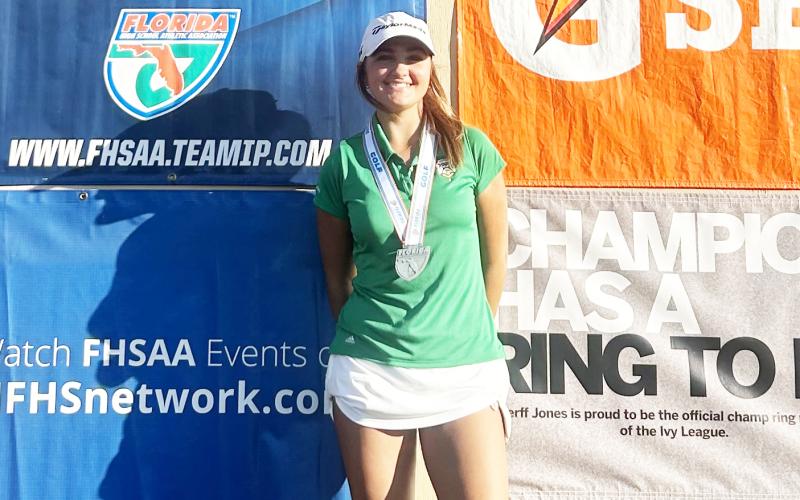 Suwannee golfer Ryan Donaldson placed fifth at the Class 2A state tournament on Wednesday, shooting a 3-over-145 over the two-day event. (COURTESY)