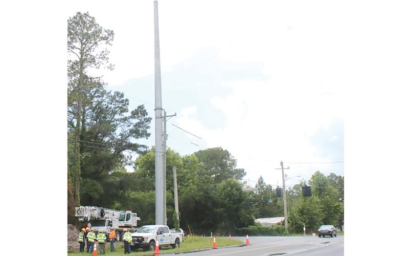 The North Florida Resiliency Connection, constructed in 2021-22, helped elevate Florida Power & Light’s tax payments in Columbia County along with the Sunshine Gateway Solar Energy Center. (FILE)