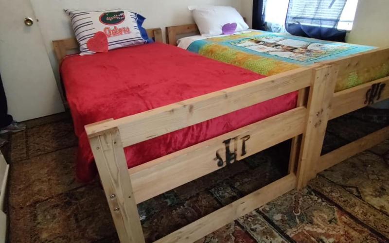 The Lake City chapter of Sleep in Heavenly Peace recently delivered its 100th bed since starting late in 2022. The organization provides beds to children in need to ensure they have a place to sleep. (COURTESY)